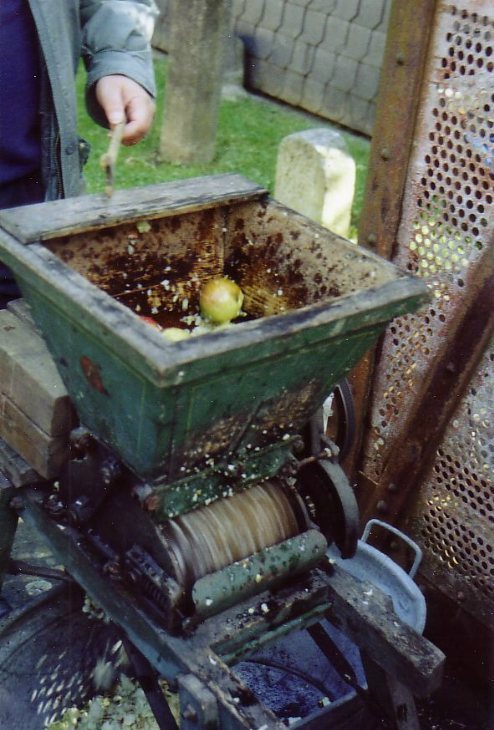 Die Mühle in Betrieb.